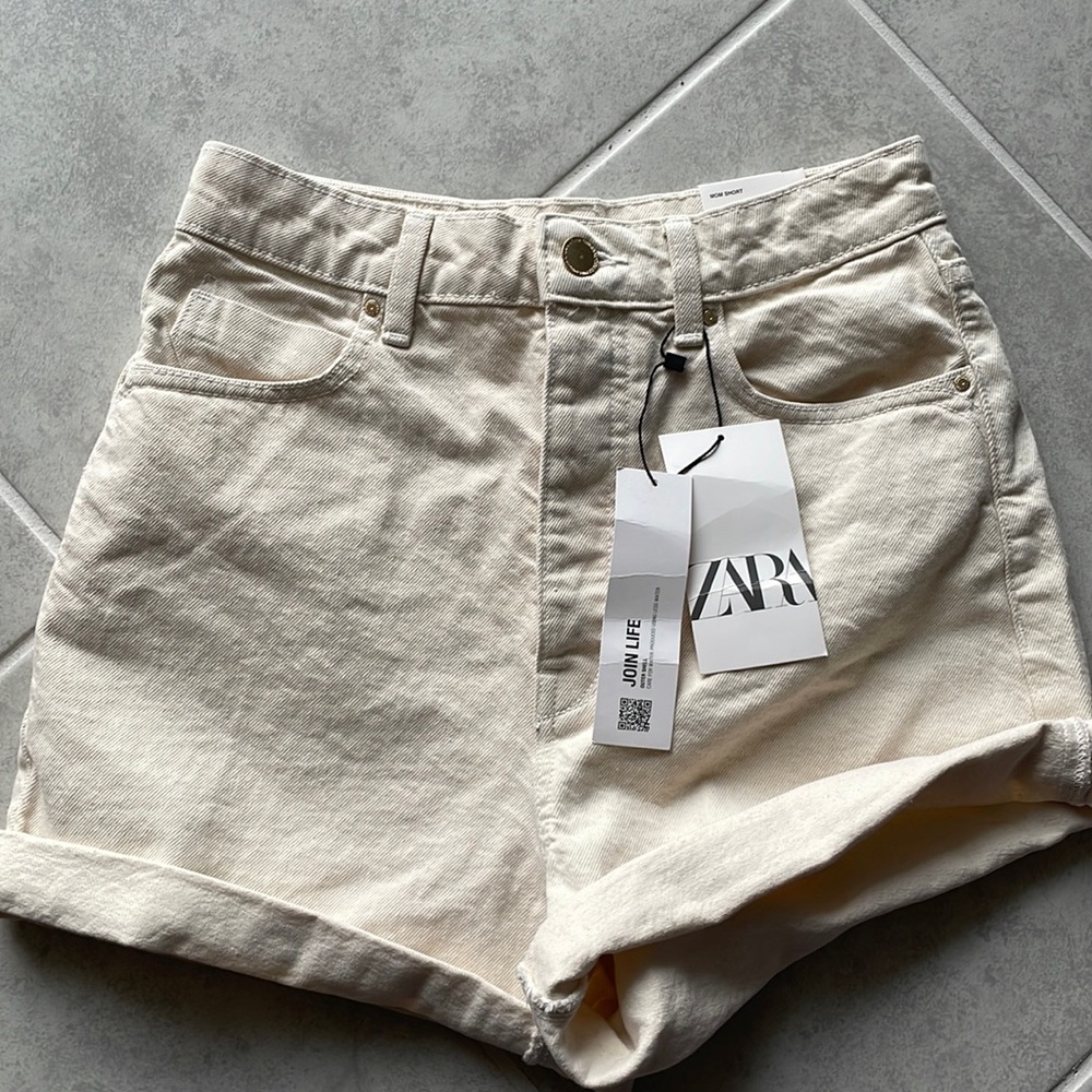 Zara mom fit shorts